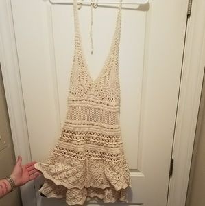 V.S Crochet Mini Dress
